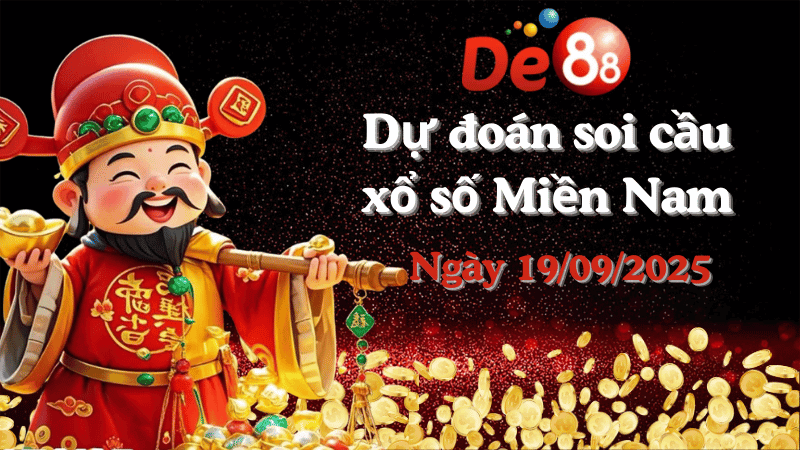 DE88 Dự đoán xổ số miền Nam hôm nay ngày 19/09/2025 [Chuẩn Nhất]