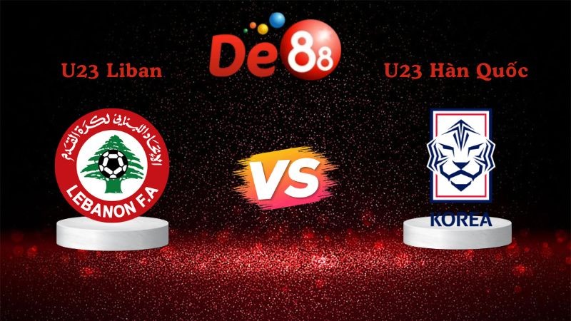 DE88 Soi kèo U23 Liban vs U23 Hàn Quốc 18h30 ngày 10/01/2026 - AFC Asian Cup U23
